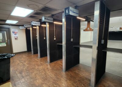 view of the lanes on he range